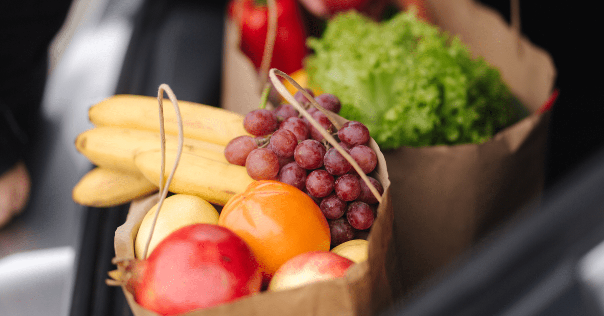 groceries with fruit
