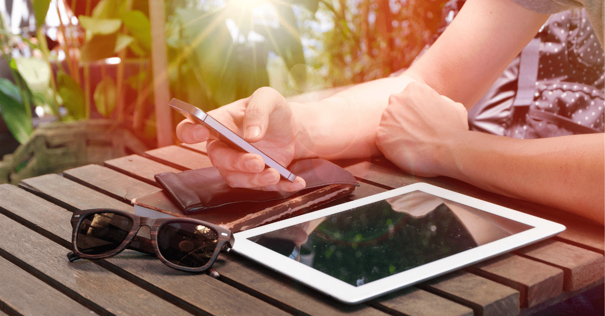 iPad sunglasses iPhone wallet planning