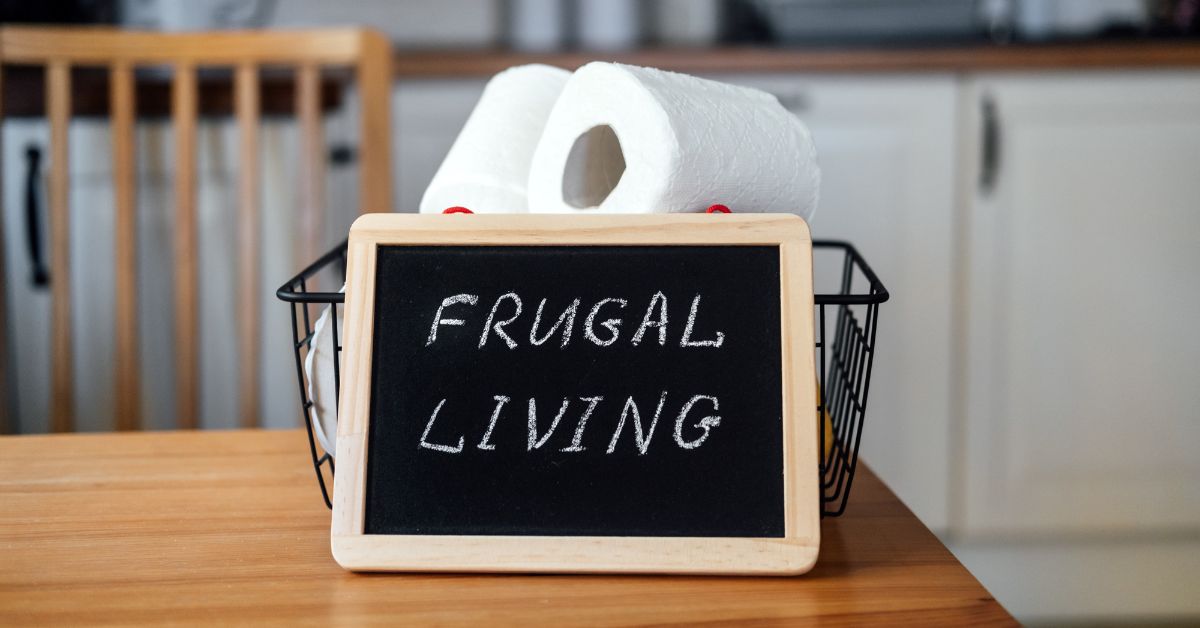 frugal living sign